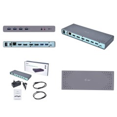 i-Tec USB-C / USB-A 3.0 4K Dual Video Docking Station USB-C Dockingstation